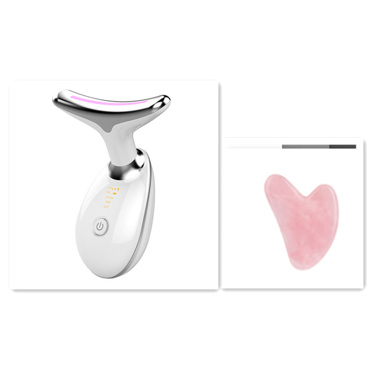 Neck Firming & Wrinkle Remover Device – LED Light Therapy Massager