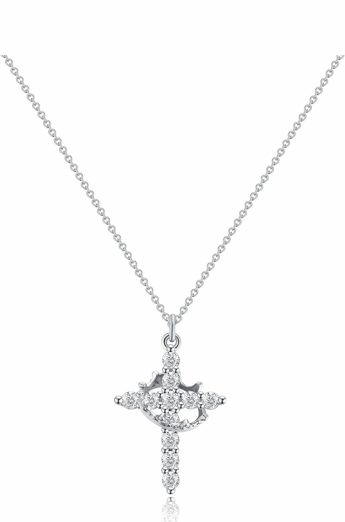 Cross & Crown Necklace