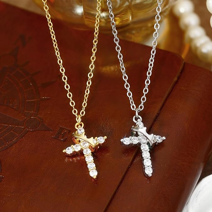 Cross & Crown Necklace