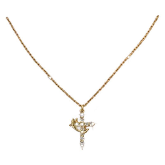 Cross & Crown Necklace