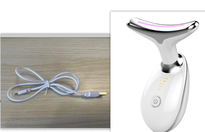 Neck Firming & Wrinkle Remover Device – LED Light Therapy Massager